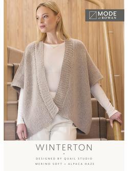MODE at Rowan Winterton Cape Cardigan Knitting Pattern, Multi