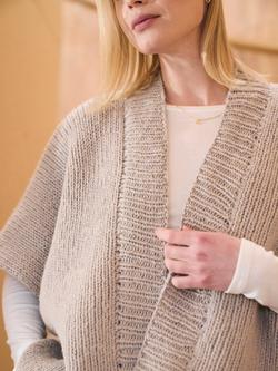 MODE at Rowan Winterton Cape Cardigan Knitting Pattern - view 2, Multi