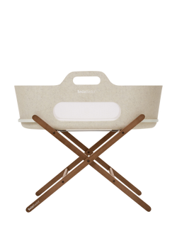 Snüz SnüzBaskit Moses Basket and Stand - view 2, Barley/Walnut