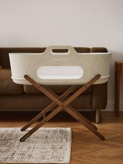 Snüz SnüzBaskit Moses Basket and Stand, Barley/Walnut