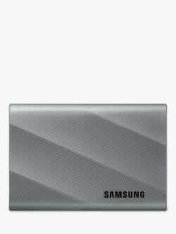 Samsung T9 USB 3.2 Gen 2 Portable SSD Hard Drive, 4TB, Black, Grey