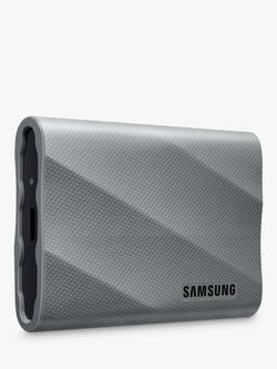 Samsung T9 USB 3.2 Gen 2 Portable SSD Hard Drive, 4TB, Black - view 2, Grey