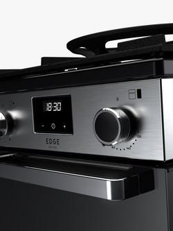 Rangemaster Edge Deluxe EDDL100DFGBLK/CM1 100cm Dual Fuel Range Cooker with Gas Hob, Black - view 2, Black