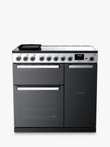 Rangemaster Edge Deluxe EDDL90EIGBLK/CM1 90cm Electric Range Cooker with Induction Hob, Black