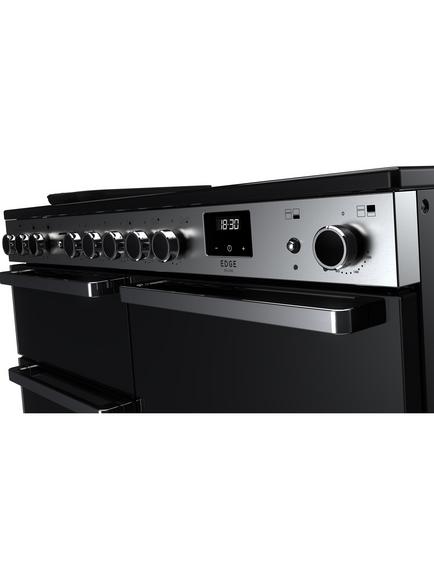 Rangemaster Edge Deluxe EDDLO110EIGBLK/CM1 110cm Electric Range Cooker with Induction Hob, Black - view 2, Black