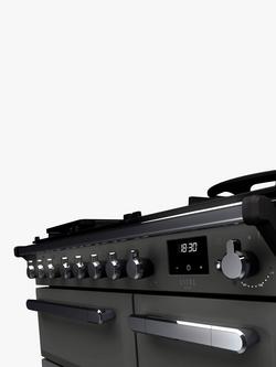 Rangemaster Estel Deluxe ESDL90DFPSLT/CM1 90cm Dual Fuel Range Cooker with Gas Hob, Slate - view 2, Slate