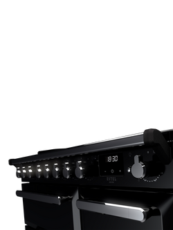 Rangemaster ESDL90EIPGBL/CM1 90cm Electric Range Cooker with Induction Hob, Black - view 2, Black