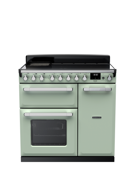 Rangemaster Estel Deluxe ESDL90EIPMNT/CM1 90cm Electric Range Cooker with Induction Hob, Mint, Mint