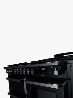 Rangemaster Estel Deluxe ESDLO110DFPGBL/CM1 110cm Dual Fuel Range Cooker with Gas Hob, Black - view 2, Black
