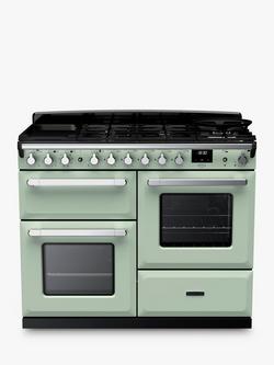 Rangemaster Estel Deluxe ESDLO110DFPMNT/CM1 110cm Dual Fuel Range Cooker with Gas Hob, Mint, Mint