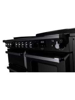 Rangemaster Estel Deluxe ESDLO110EIPGBL/CM1 110cm Electric Range Cooker with Induction Hob, Black - view 2, Black