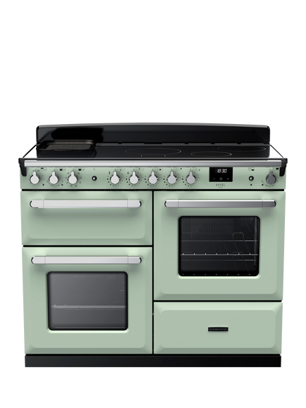 Rangemaster Estel Deluxe ESDLO110EIPMNT/CM1 110cm Electric Range Cooker with Induction Hob, Mint, Mint