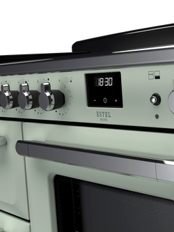 Rangemaster Estel Deluxe ESDLO110EIPMNT/CM1 110cm Electric Range Cooker with Induction Hob, Mint - view 2, Mint