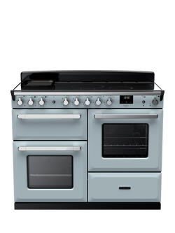 Rangemaster ESDLO110EIPMSB/CM1 110cm Electric Range Cooker with Induction Hob, Misty Blue, Misty Blue