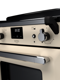 Rangemaster ESDLO110EIPPCR/CM1 110cm Electric Range Cooker with Induction Hob, Pale Cream - view 2, Pale Cream