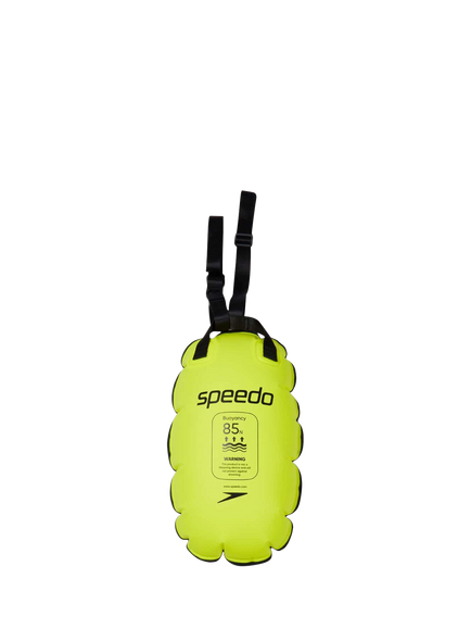 Speedo Swim Tow Float, Hyper Yellow/Black - view 2, Yellow/Black