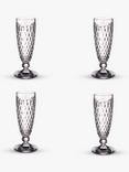 Villeroy & Boch Boston Stemmed Champagne Glass Flute, Set of 4, 120ml, Clear
