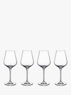 Villeroy & Boch La Divina White Wine Glass Goblet, Set of 4, 120ml, Clear