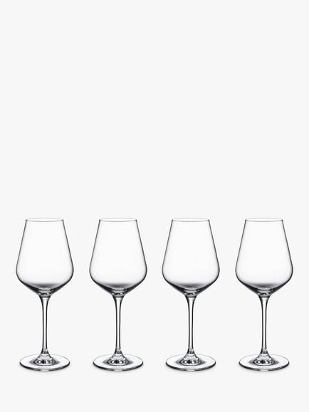 Villeroy & Boch La Divina White Wine Glass Goblet, Set of 4, 120ml, Clear, Clear