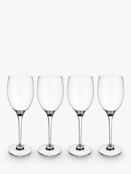 Villeroy & Boch Maxima White Wine Glass, Set of 4, 120ml, Clear, Clear