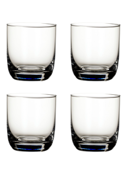 Villeroy & Boch La Divina Old Fashioned Whisky Glass Tumbler, Set of 4, 250ml, Clear, Clear