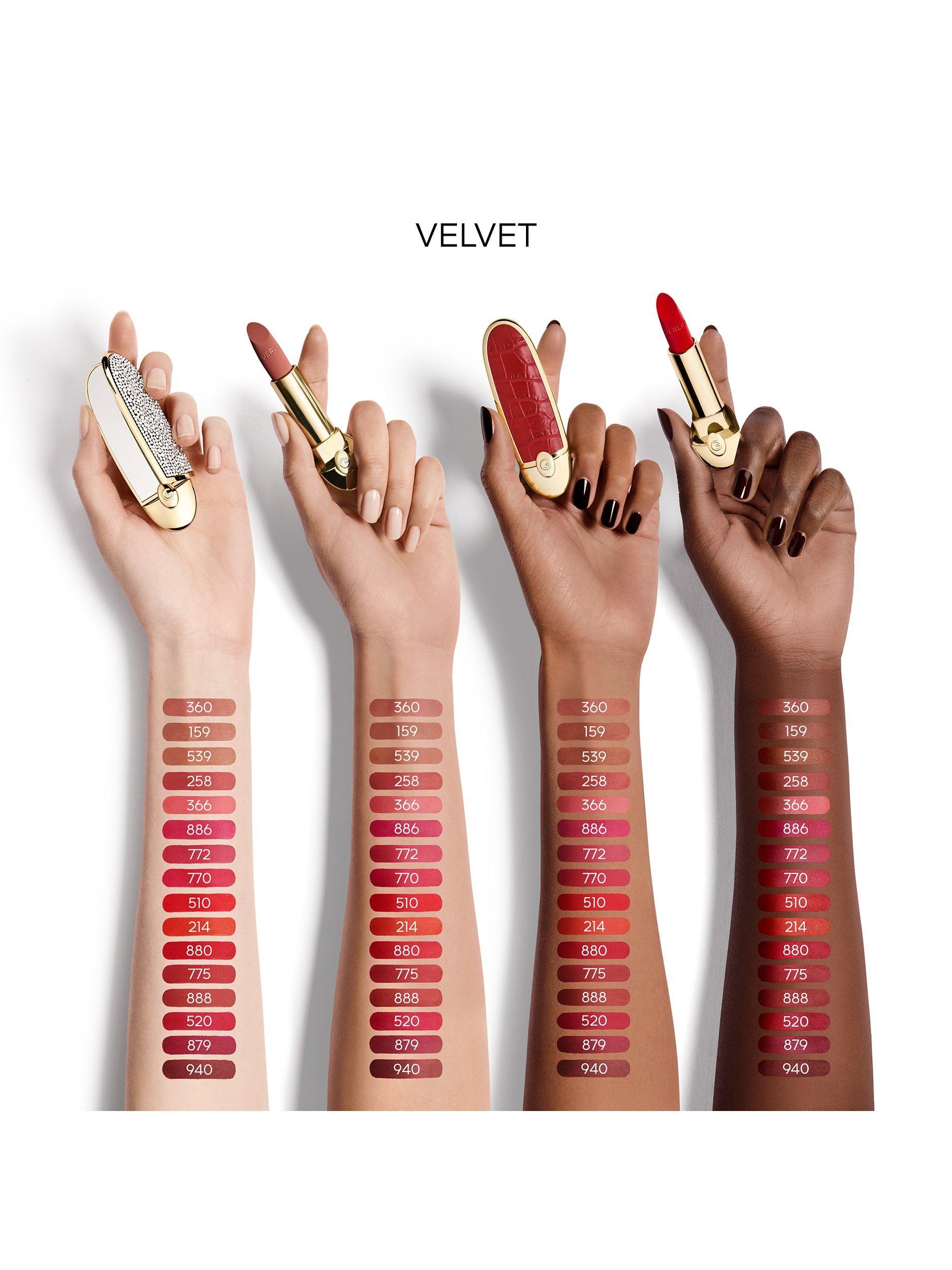 Product image 6 of 11, which shows Guerlain Rouge G The Refill The Customisable Ultra-Care Lipstick Velvet, 539 Le Tonka Halé