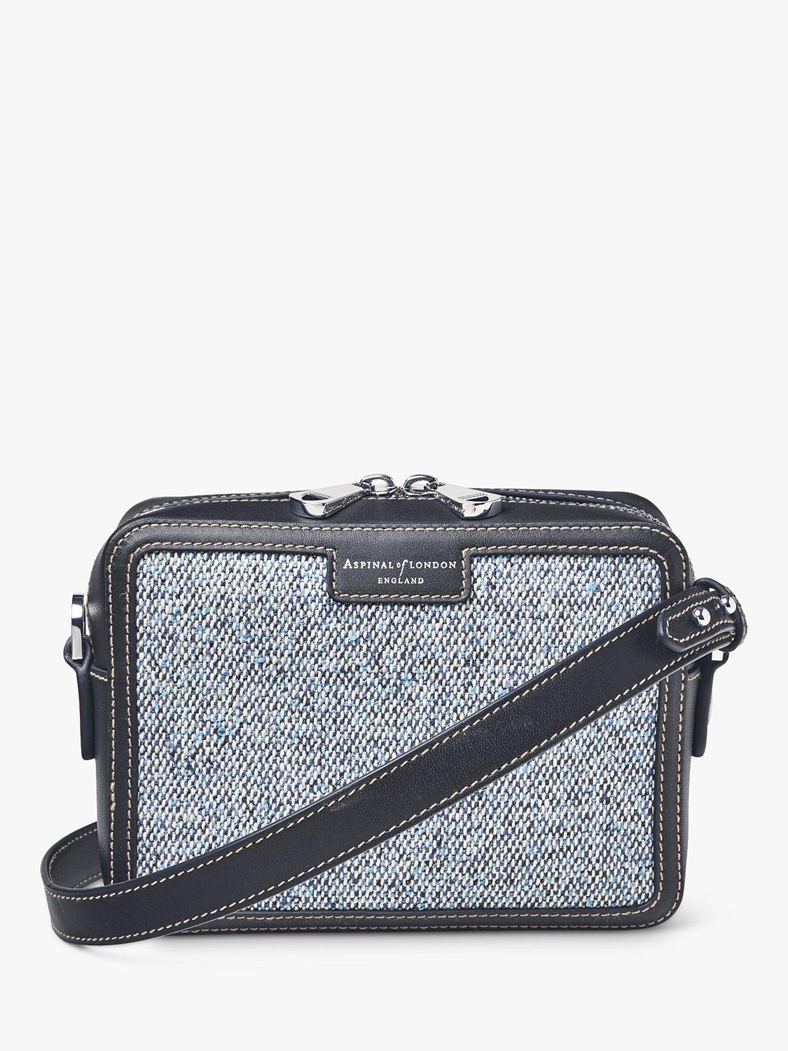 Aspinal of London Camera Cross Body Bag Navy