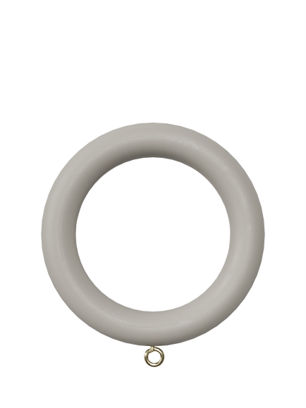John Lewis Wooden Curtain Rings, Dia.35mm, Pack of 6, Grey