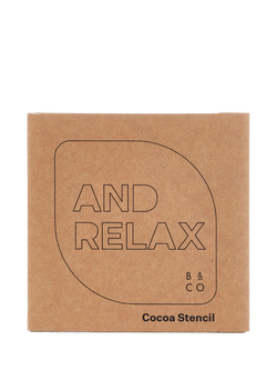 Barista & Co Stainless Steel 'And Relax' Coffee Stencil - view 2, Silver