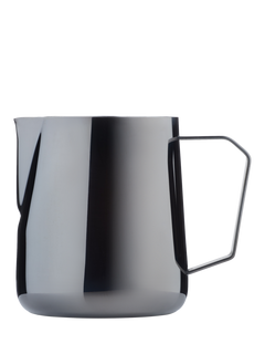 Barista & Co Stainless Steel Pro Milk Pitcher, 400ml, Black