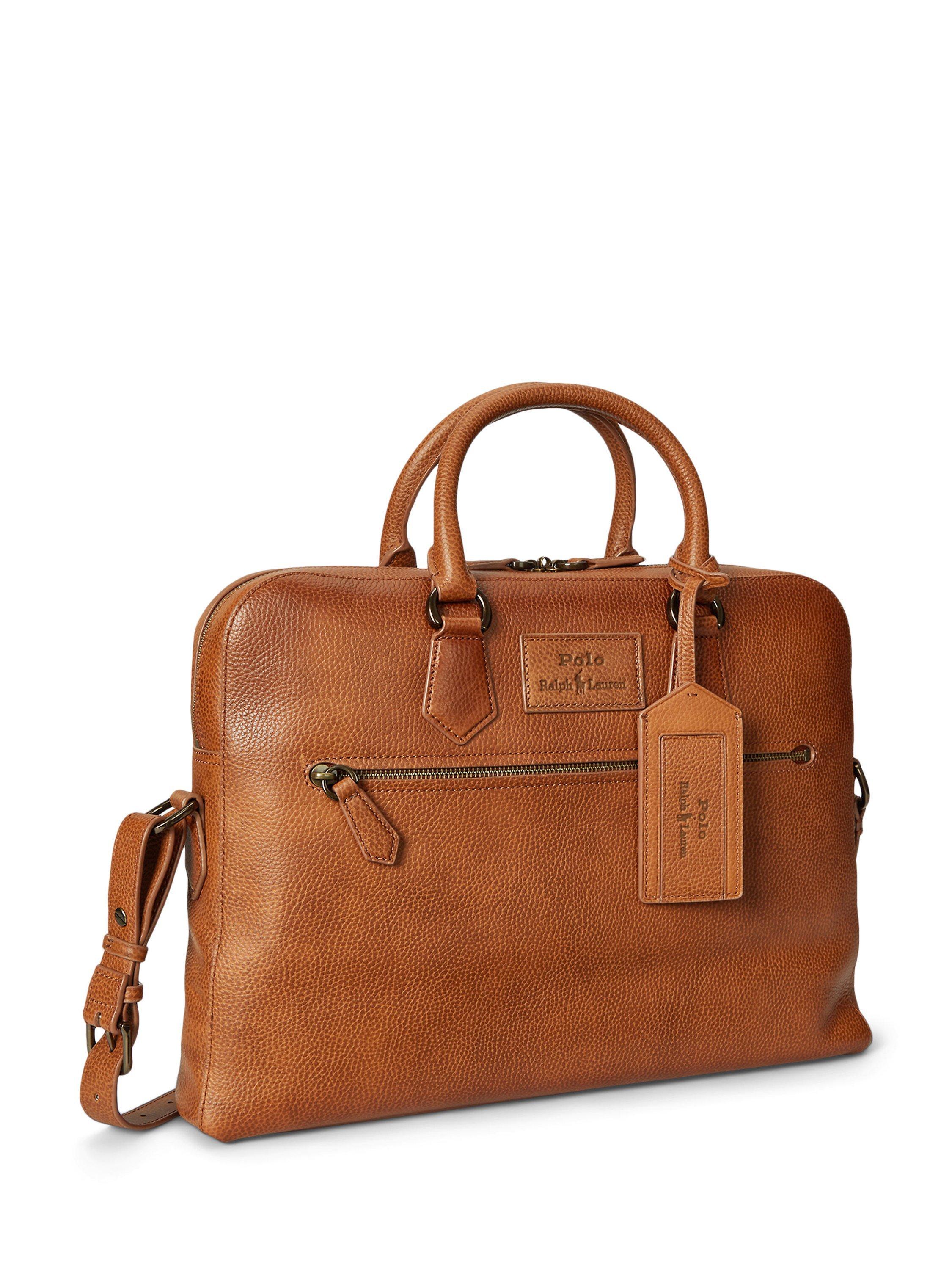 Polo leather laptop bag best sale