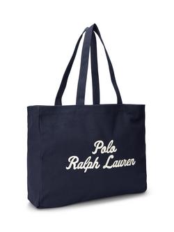 Ralph Lauren East West Large Tote Bag, Newport Navy - view 2, Newport Navy