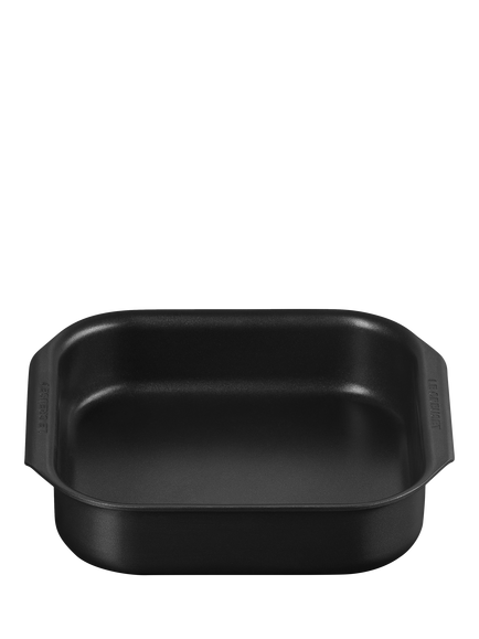 Le Creuset Hard Anodised Aluminium Non-Stick Square Roasting Tin, 22cm, Black