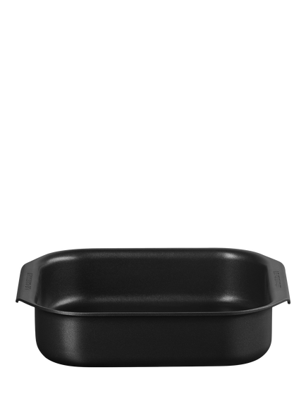 Le Creuset Hard Anodised Aluminium Non-Stick Square Roasting Tin, 22cm - view 2, Black