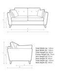 John Lewis Alfie Small 2 Seater Sofa, Light Leg, Grey Light
