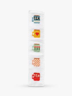 Cotton Clara Tea Cup Bookmark Cross Stitch Kit, Multi