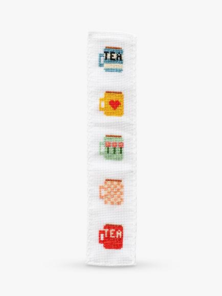 Cotton Clara Tea Cup Bookmark Cross Stitch Kit, Multi
