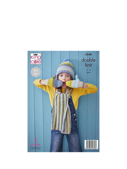 King Cole Bramble DK Accessories Knitting Pattern, 5646 - view 2, Multi