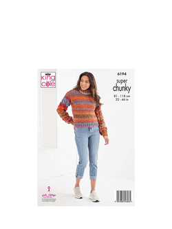 King Cole Explorer Super Chunky Sweater and Jacket Knitting Pattern, 6194 - view 2, Multi