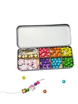 Cotton Twist Unicorn Beaded Bracelet Making Kit, Multi