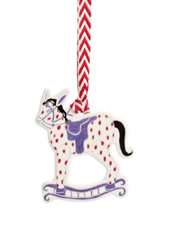 Wedgwood Nutcracker Rocking Horse Fine Bone China Christmas Ornament
