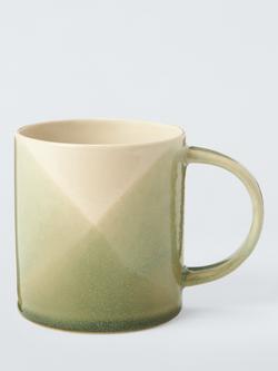 John Lewis Harlequin Stoneware Mug, 300ml, Pistachio