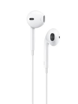 Apple EarPods with Remote and Mic, 3.5m Headphone Plug, White, 