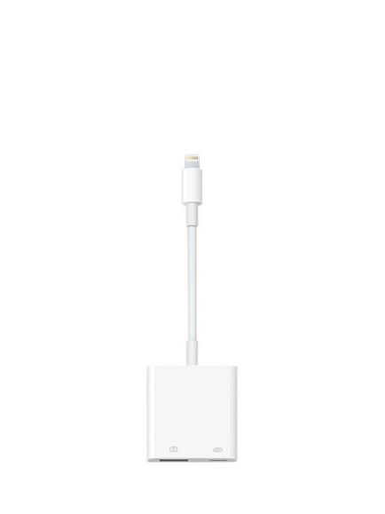 Apple Lightning to USB 3 Camera Adapter, White, 