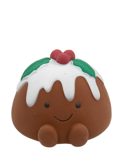 Petface Chrissie Christmas Pudding Dog Toy, Multi, Multi