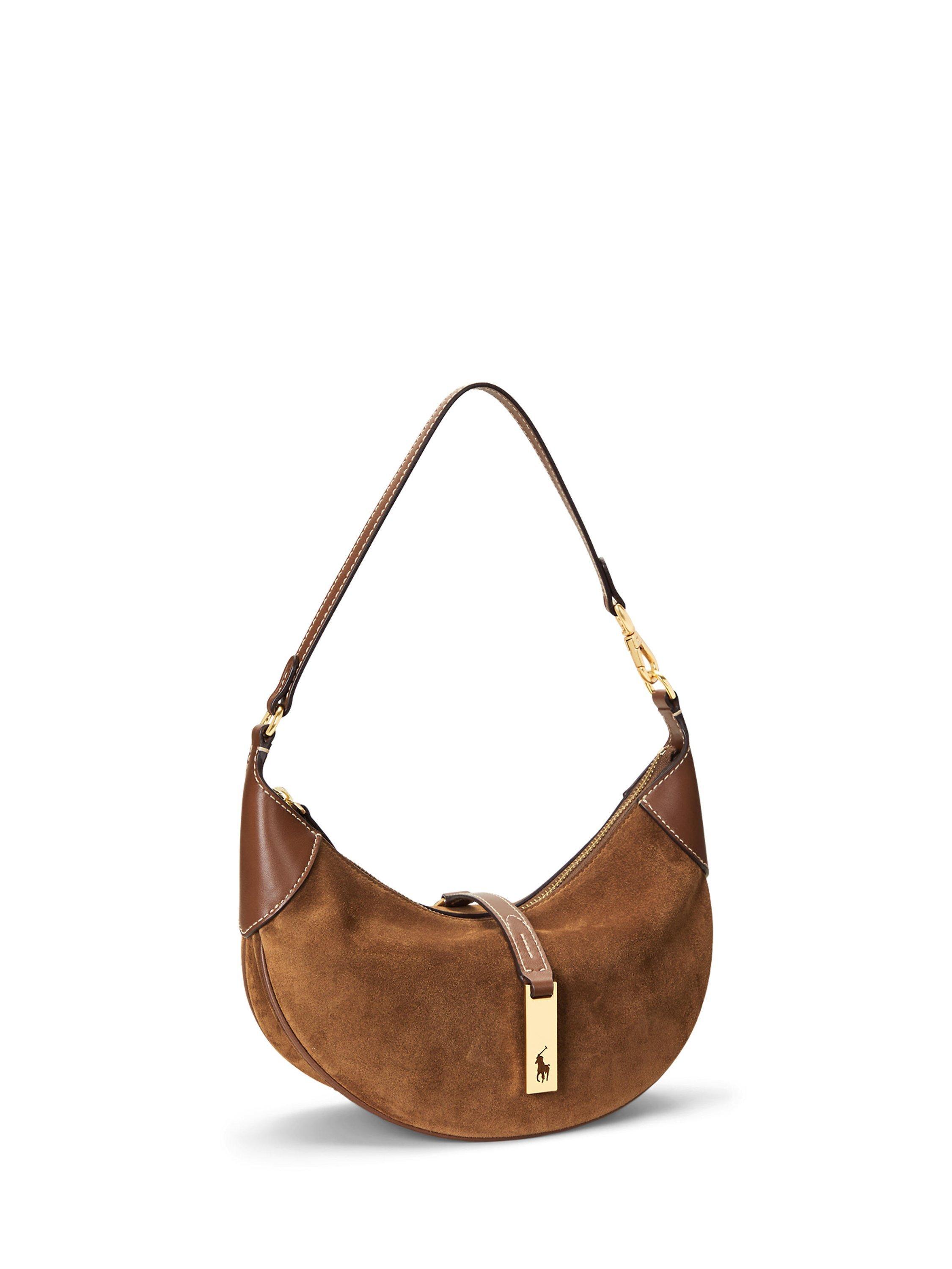 Product image 2 of 7, which shows Polo Ralph Lauren Polo ID Mini Shoulder Bag, Cinnamon