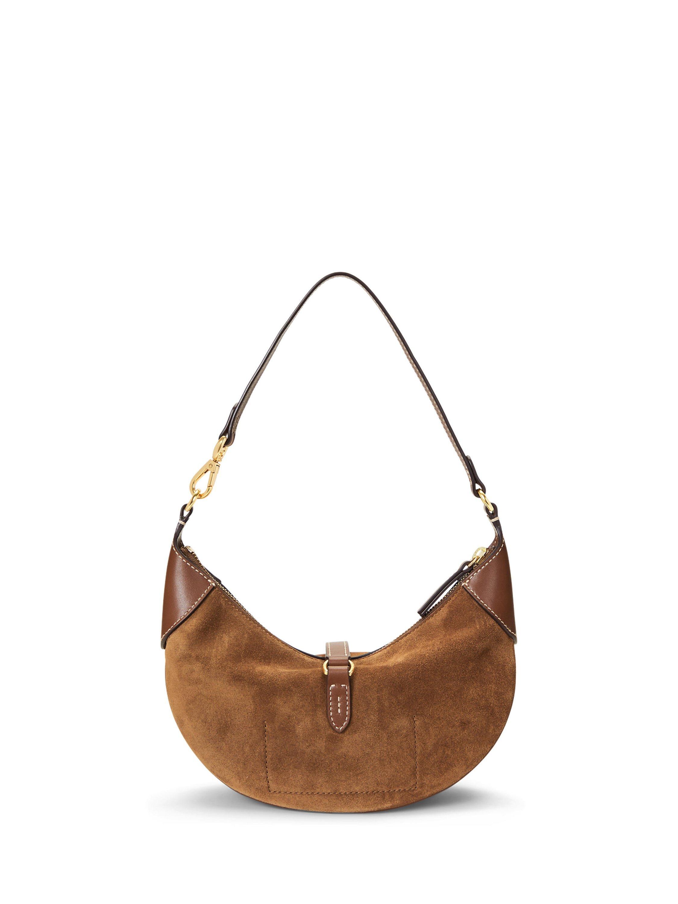 Product image 3 of 7, which shows Polo Ralph Lauren Polo ID Mini Shoulder Bag, Cinnamon