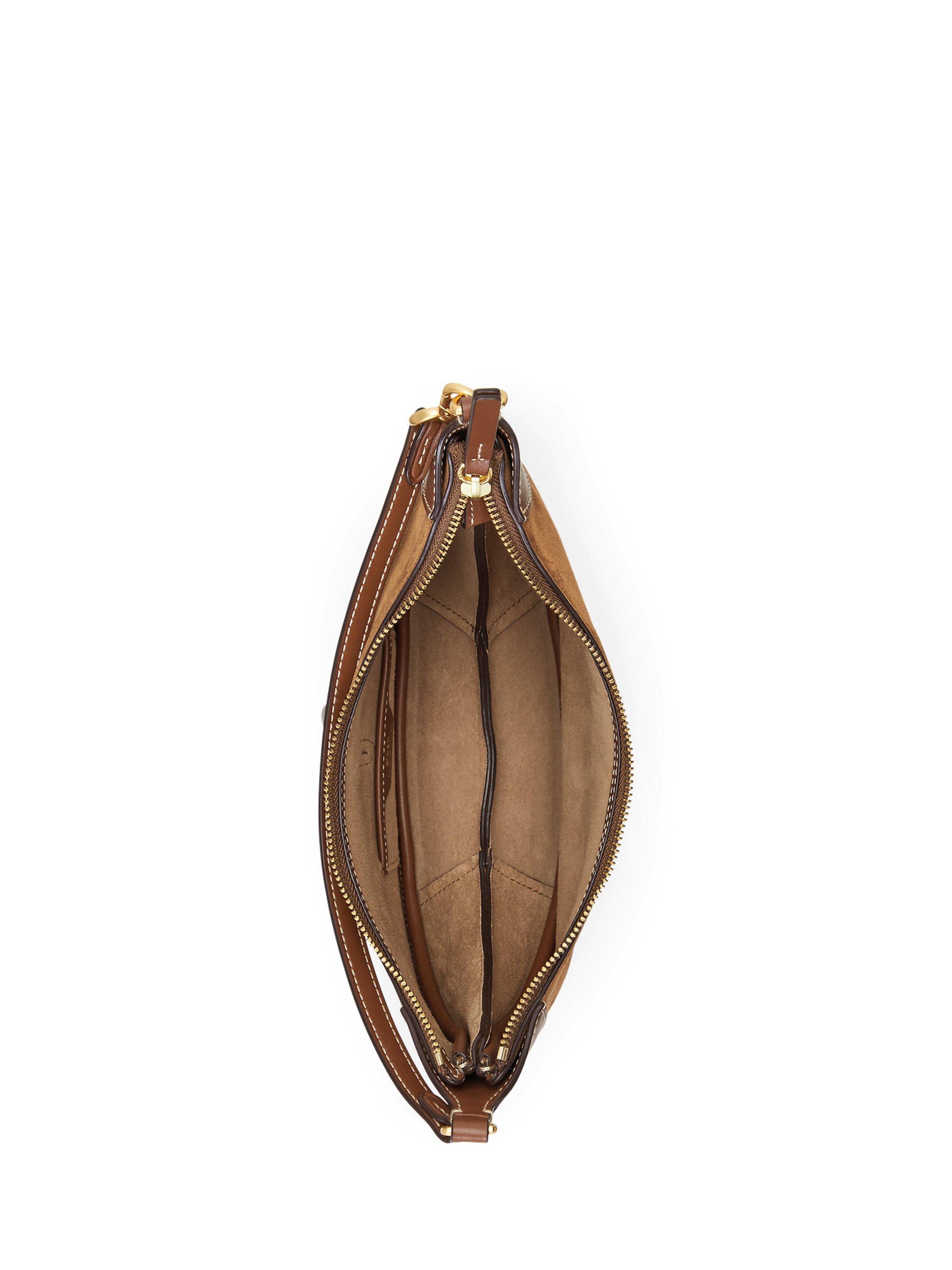 Product image 4 of 7, which shows Polo Ralph Lauren Polo ID Mini Shoulder Bag, Cinnamon