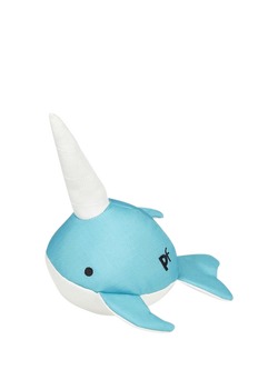 Petface Planet Ocean Cycle Niya Narwhal Plush Dog Toy, Multi