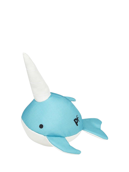 Petface Planet Ocean Cycle Niya Narwhal Plush Dog Toy, Multi